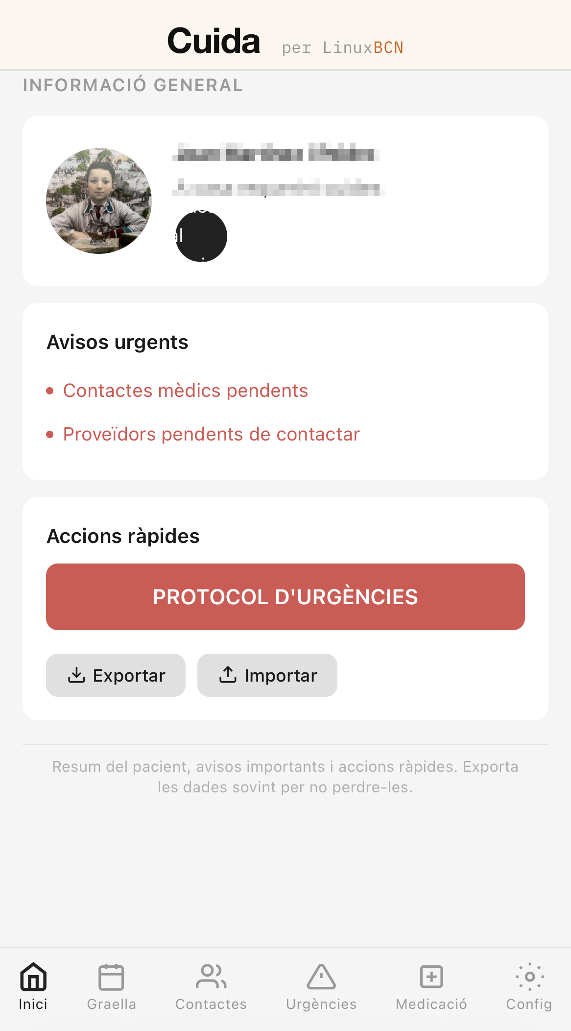 Cuida — App de coordinació familiar